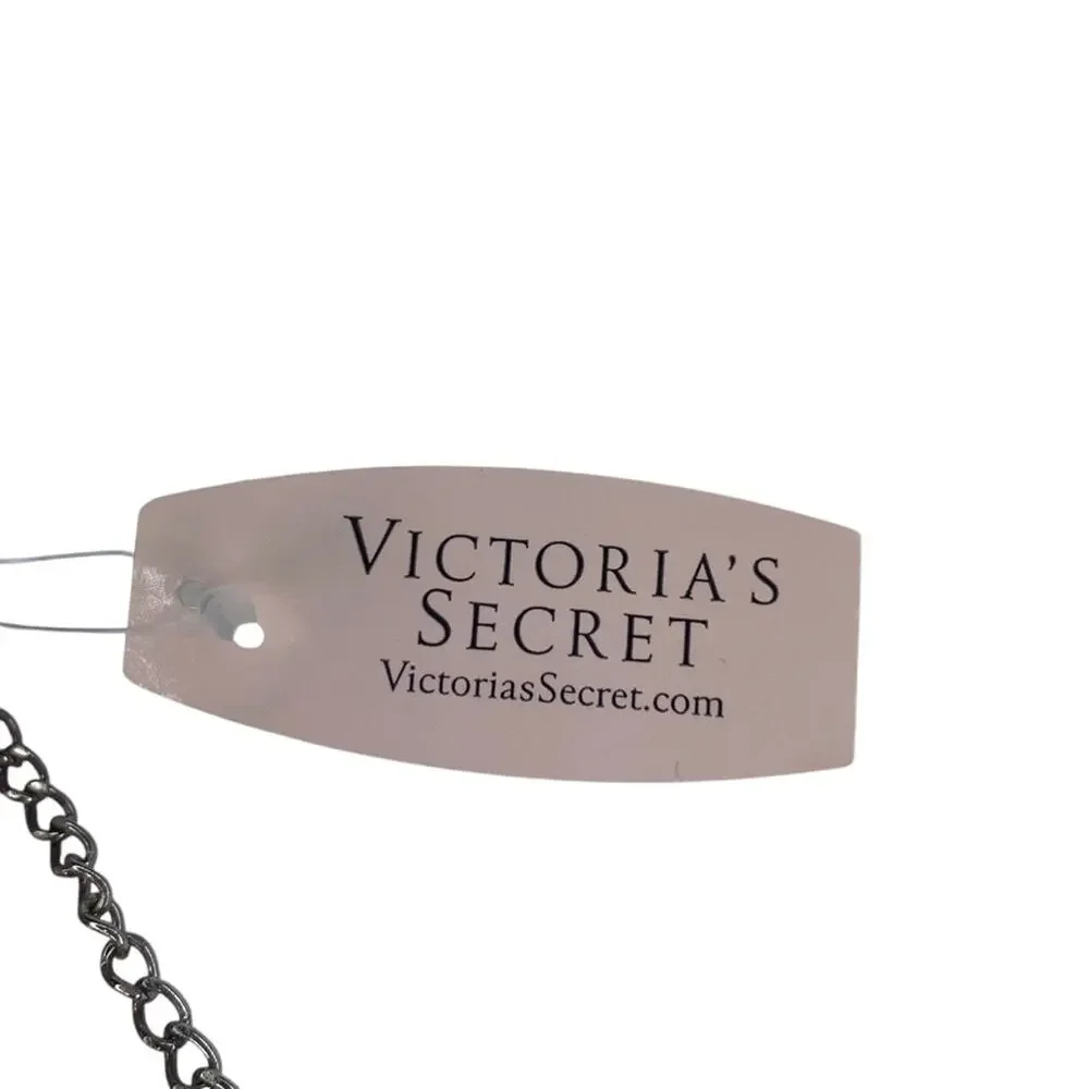 Victoria's Secret NWT Striped Coin Purse with Key Chain